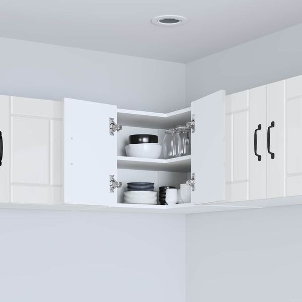 vidaXL Armoire de cuisine Blanc brillant 57 x 57 x 40 cm