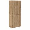 vidaXL Haut Armoire 2 pc Ch&ecirc;ne artisanal 69,5 x 34 x 180 cm