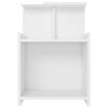 vidaXL Tables de chevet 2 pcs Blanc brillant 40x35x60 cm Agglom&eacute;r&eacute;