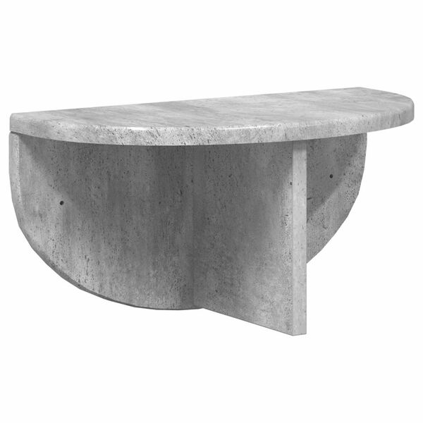 vidaXL &Eacute;tag&egrave;re Murale Gris b&eacute;ton 38 x 19 x 19 cm Bois d'ing&eacute;nierie