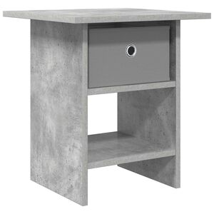 vidaXL Table de chevet Gris b&eacute;ton 41 x 40 x 45 cm Bois d'ing&eacute;nierie