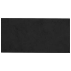 vidaXL T&ecirc;te de lit murale 12 pcs Noir 30 x 15 cm Velours