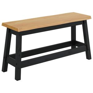 VidaXL Banc de salle &agrave; manger EKAI Noir 91,5 x 29 x 45,5 cm