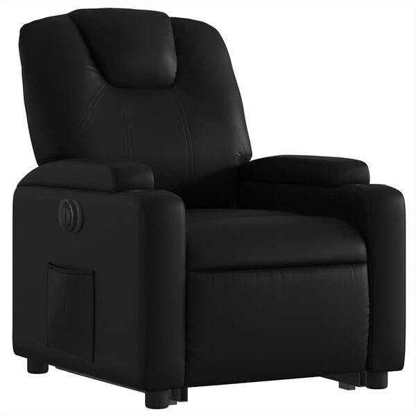 vidaXL Fauteuil inclinable électrique noir similicuir