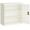 vidaXL Classeur blanc 90x40x130 cm acier