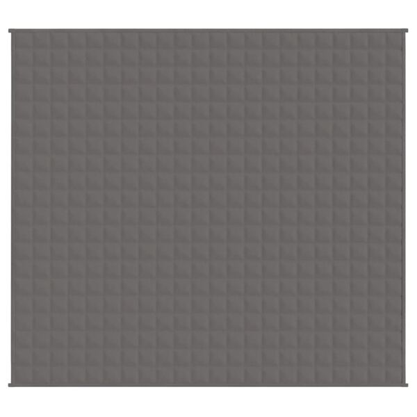 vidaXL Couverture lest&eacute;e Gris 200x225 cm 9 kg Tissu