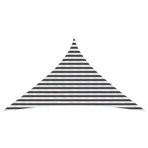 vidaXL Voile d'ombre Anthracite et blanc 3 x 3 x 4,2 m HDPE