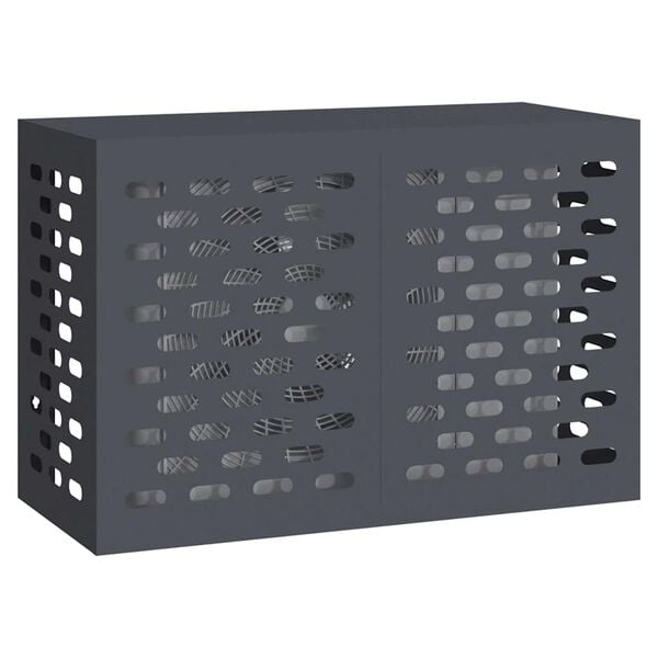 vidaXL Housse de climatiseur Anthracite 90 x 40 x 60 cm Acier