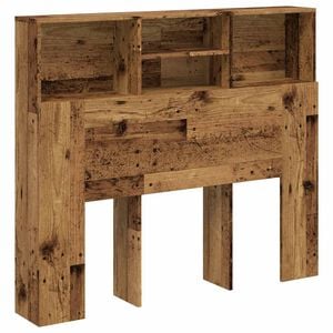 vidaXL Armoire de t&ecirc;te de lit vieux bois 120x19x103,5 cm