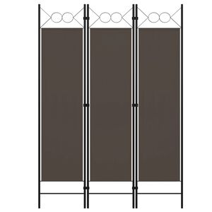 vidaXL Cloison de s&eacute;paration 3 panneaux Anthracite 120x180 cm