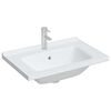 vidaXL &Eacute;vier salle de bain blanc 71x48x19,5 cm rectangulaire c&eacute;ramique