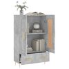 vidaXL Buffet haut gris b&eacute;ton 69,5x31x115 cm bois d'ing&eacute;nierie