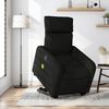 vidaXL Fauteuil de massage inclinable Noir Tissu