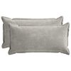vidaXL Housse de coussin 2 pcs HOUTEN Gris clair 40 x 80 cm