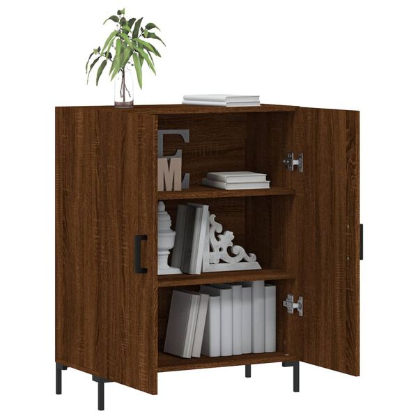 vidaXL Buffet ch&ecirc;ne marron 69,5x34x90 cm bois d'ing&eacute;nierie