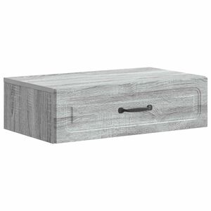 vidaXL Table d'appoint murale Sonoma gris 59 x 34,5 x 17 cm