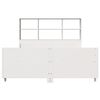 vidaXL Lit biblioth&egrave;que sans matelas blanc 160x200 cm bois massif