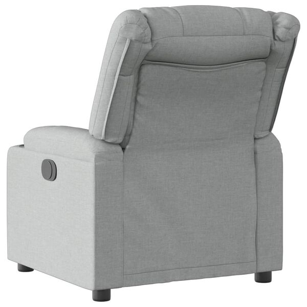 vidaXL Fauteuil inclinable Gris clair Tissu