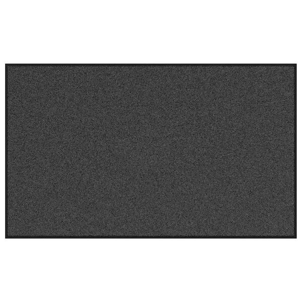 vidaXL Tapis d'entrée Autre Anthracite et noir 90 x 150 cm