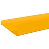 vidaXL &Eacute;tag&egrave;re flottante 2 pcs Jaune moutarde 80 x 9 x 2,5 cm Acier