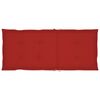 vidaXL Chaises de jardin lot de 6 avec coussins rouge Bois teck massif