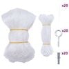 vidaXL Filet pour chat transparent en nylon 4x3 m