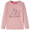 T-shirt pour enfants &agrave; manches longues rose 104