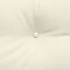 vidaXL Coussin de Dos Cr&egrave;me 100 x 24 x 50 cm Velours