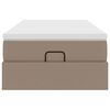 VidaXL Cadre de lit ottoman et matelas cappuccino 90x190 cm similicuir