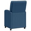 vidaXL Chaises de Salle à Manger avec Roues 2 pcs Bleu 57 x 67 x 95 cm