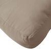 vidaXL Coussin de palette taupe 60x61,5x10 cm tissu
