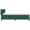 vidaXL Lit &agrave; ressorts avec matelas Vert fonc&eacute; 80 x 200 cm Velours