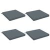 vidaXL Coussins de si&egrave;ge SOEST 4 pc 100 % polyester Bleu