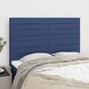 vidaXL T&ecirc;te de lit Bleu 144x5x118/128 cm Tissu