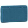 vidaXL Coussin de tête de lit bleu 90 cm velours