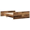 vidaXL Cadre de lit sans matelas vieux bois 120x190 cm bois ingénierie