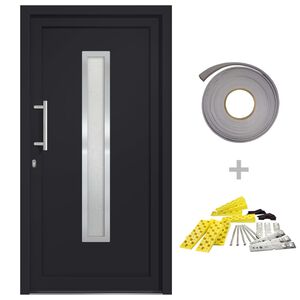 vidaXL Porte d'entr&eacute;e Anthracite 88x200 cm