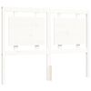 vidaXL Cadre de lit sans matelas blanc 140x190 cm bois massif