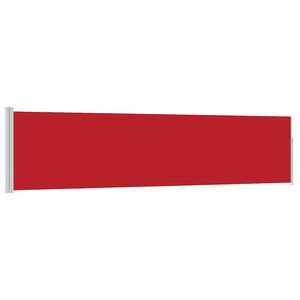 vidaXL Auvent lat&eacute;ral r&eacute;tractable de patio 120x500 cm Rouge