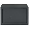 vidaXL Coffre-fort avec verrouillage Gris fonc&eacute; 31 x 20 x 20 cm Acier
