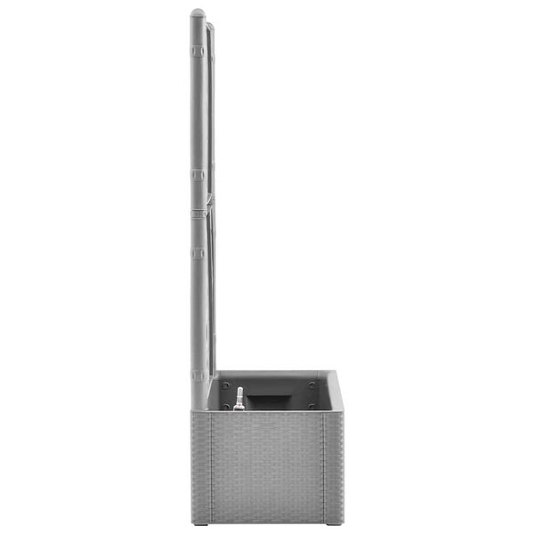 vidaXL Lit surélevé de jardin et treillis et système d'arrosage Gris