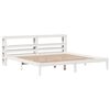 vidaXL Cadre de lit sans matelas blanc 180x200 cm bois massif de pin