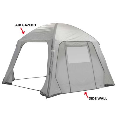 Bo-Camp Paroi latérale avec porte et fenêtre de tente Air Gazebo Gris