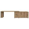 vidaXL Table basse ch&ecirc;ne artisanal 150x50x35 cm bois d'ing&eacute;nierie