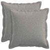 vidaXL Housse de coussin 2 pcs HOUTEN Gris nuage 40 x 40 cm