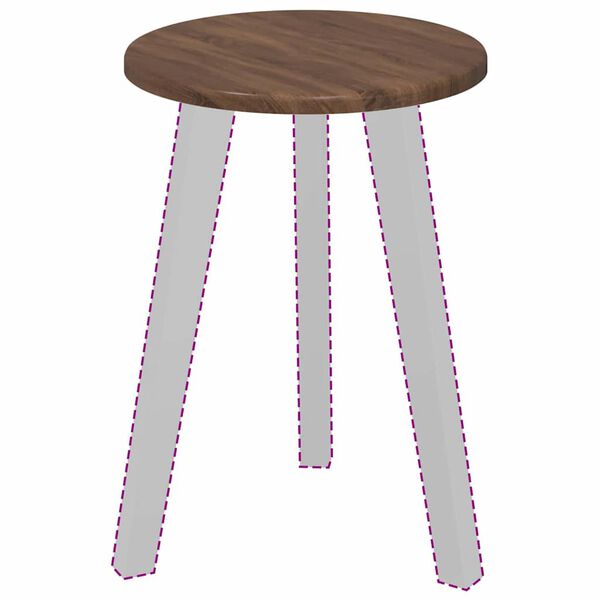 vidaXL Plateau de table Chêne marron 30 x 30 x 1,5 cm