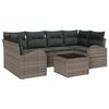 vidaXL Ensemble de canap&eacute; de jardin Gris 55 x 55 x 37 cm polyrotin