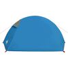 vidaXL Tente de camping à dôme 2 personnes bleu imperméable