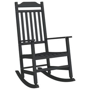 vidaXL Chaise &agrave; bascule Noir 84 x 65 x 114 cm R&eacute;sine