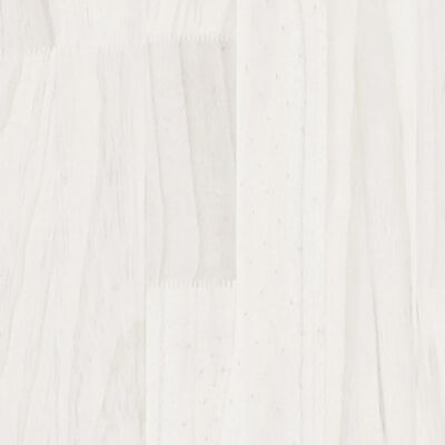 vidaXL Table basse Blanc 110x50x33,5 cm Bois de pin massif